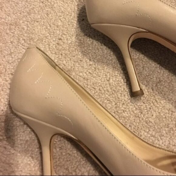 ✨JIMMY CHOO Genuine Italian Leather Embellished Pointy-Toe Pumps, Size EU… - Picture 6 of 6